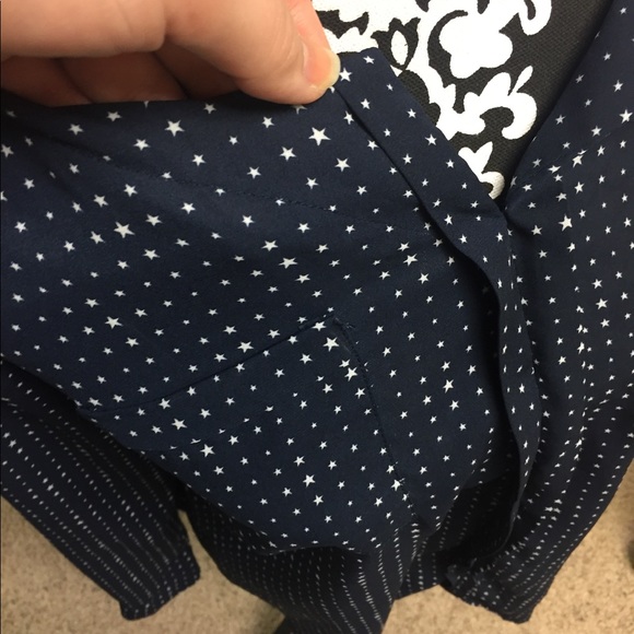 TORRID blue shirt with stars - Picture 2 of 4